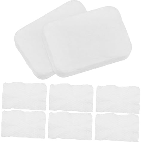 OUNONA 8stücke Quadratische Wattepads für Gesichtswasser Wiederverwendbare Make-up-entferner Weiche Kosmetiktücher zum Reinigen Weiß zur Pflege