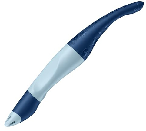 STABILO - Ergonomischer Tintenroller für Rechtshänder - EASYoriginal | blau, 3D DreamWorld, löschbar blau, inkl. Patrone