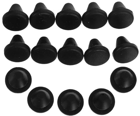 HEATSHAKING Oven Feet Pads Sturdy Non-slip 15pcs Silicone Vibration Absorption for Silicone Hole Covers Black for Microwave Oven Kitchen Appliances Kitchen for Use Use