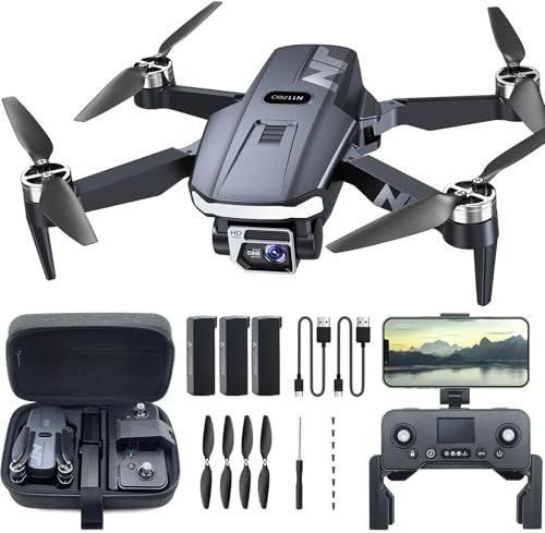GPS Drohne mit Kamera 4K UHD für Erwachsene – 90 Min Flugzeit, lange Reichweite, Auto Return, automatisches Folgen, bürstenloser Motor, 5G FPV RC Quadcopter für Anfänger von NAFYRE N11 PRO
