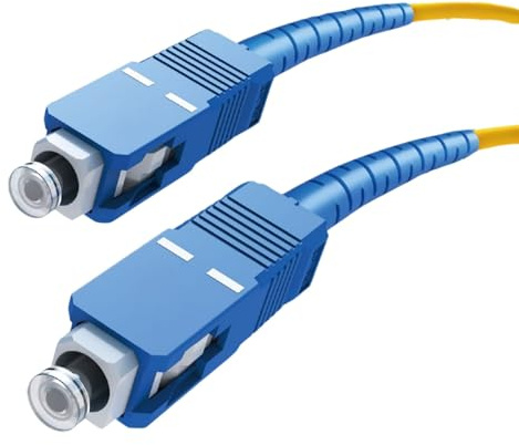A2ZWORLD 1 Pezzo Cavo Fibra Ottica 10 Metri, Fiber Optic Patch Cords, Cappuccio Antipolvere, Nucleo Ceramico
