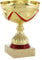 Art-Trophies TP117 Sport-Trophäe, goldfarben/rot, 9 cm