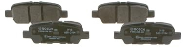 Bosch BP2031 - Brake Pads Car Rear Axle - 1 Set of 4 Pads | Bosch Quality - Reduced Noise and Dust - ECE-R90 Certified - Copper-Free