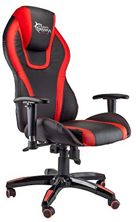 White Shark - Sedia da gaming da scrivania ergonomica con braccioli, altezza regolabile, schienale inclinabile, ufficio, scrivania