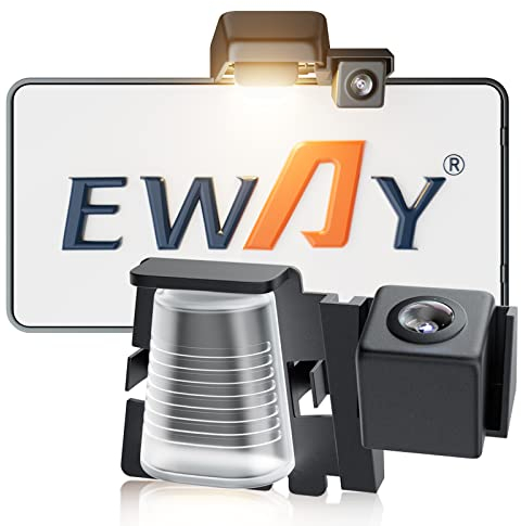 EWAY Sicherheitskennzeichen Rückfahrkamera für Jeep Wrangler JK JKU 2007–2018 Rückfahrkameras, wasserdicht, einfache Montage, mit Parklinie, abnehmbar