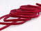 finemark Elastisches Samtband Rot Dunkelrot (340) 1 m x 6 mm METERWARE Stretch Velour extrem dehnbar einseitig Samt 20% Elasthan zum nähen