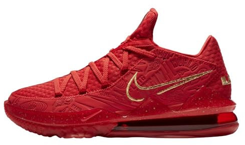 Nike Lebron Xvii Low Ph - University red/metallic Gold, Größe:11.5