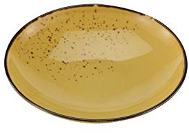 CreaTable, 21977, Serie NATURE COLLECTION, Curry, 6-teiliges Geschirrset, Suppenteller aus Steinzeug, spülmaschinen-und mikrowellengeeignet, Qualitätsproduktion