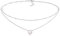 Elli Collier ras du cou pour femme avec opale synthétique en argent sterling 925 plaqué or, 360, Opale