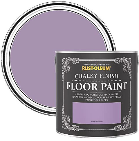 Rust-Oleum Purple Scratch-Resistant Floor Paint in Matt Finish - Violet Macaroon 2.5L