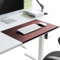 Schreibunterlage,Schreibtischunterlage mit Kantenschutz aus Weichem Kunstleder,Groß PU-Leder Mousepad für Büro/Zuhause,Büro Wasserdichte Rutschfeste Schreibenmatte,WeinRot,80X40cm