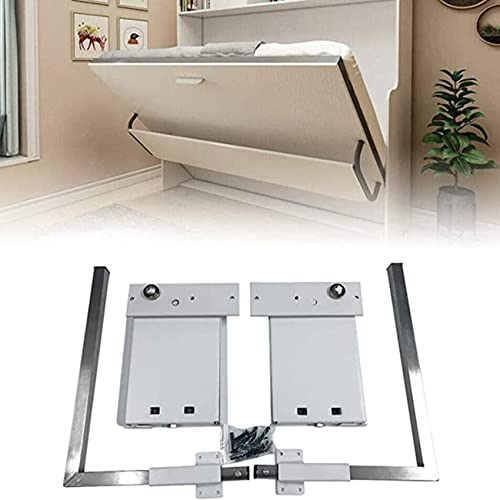 ASXZ DIY-Murphy-Bett-Hardware-Kit, faltbares Wandbett mit vertikaler Montage, Federmechanismus, robuste King-Queen-Bett-Unterstützungshardware