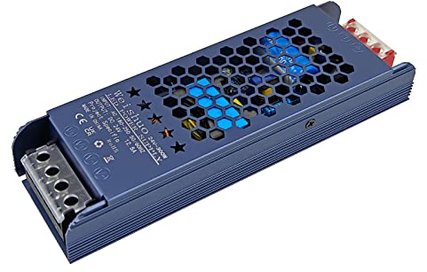 LED Trafo 24V 300W Konstante Spannung - LED Trasformatore AC 220/230V auf DC 24 Volt 12.5 Ampere Schlankes Netzteil für LED-Streifen und Innenleuchten