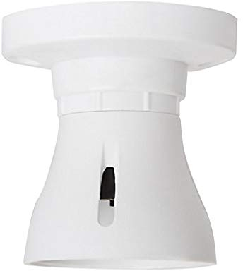 Bayonet Batten White Ceiling Lamp Holder BC B22 Light Bulb Socket Lamp Fitting