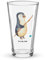 Mr. & Mrs. Panda Premium Trinkglas Pinguin Angler - Geschenk, Geschenkidee, Cocktail Glas, Bierglas, Neustart, Wasserglas, Pinguine, verträumt,