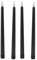 LED-Stabkerzen, 4 Stück, 25,4 cm, Flammenlose Stabkerzen, LED-Kerzen, Licht, Batteriebetrieben, Elektrisch, LED-Stabkerze, Warmes Licht für Tischröcke (Schwarz)