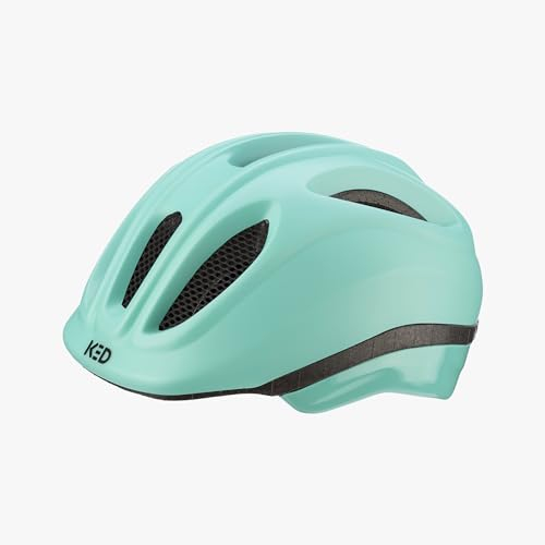 KED Meggy II Trend 2024 | Kinder Fahrradhelme Bright Aqua matt / 46-51 (S) Insektenschutznetz Integriertes LED-Rücklicht maxSHELL Technologie