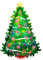 Amscan- Globo Super Shape Árbol de Navidad, Multicolor, talla única (4042675)