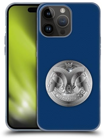 Head Case Designs Offizielle WWE Smackdown Tag Team Champion Weltmeistertitel Soft Gel Handyhülle Hülle kompatibel mit Apple iPhone 15 Pro Max