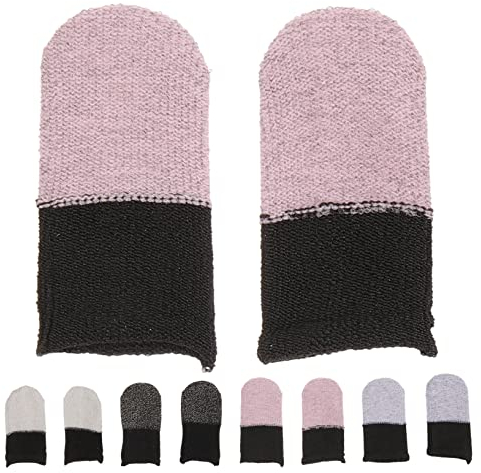 HEMOTON 5paare Gaming-fingerärmel Für Touchscreens Mit Hoher Empfindlichkeit Atmungsaktiv Und Schweißabsorbierend Und Leicht Als Gaming-zubehör