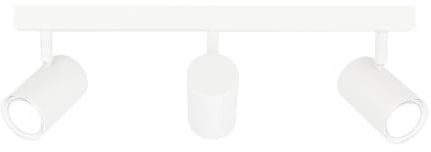 Ledvion LED Deckenstrahler Weiss 3-Licht Rechteck GU10 3W Kaltweiss | Mit Leuchtmittel geliefert fuer Flur Wohnzimmer Kueche Schlafzimmer und trockene Innenraeume
