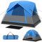 COSTWAY Zelt für 3 Personen, ultraleichtes Campingzelt mit abnehmbarem Regenschutz, Fenstern & Bodenplane, wasserdicht, Kuppelzelt für Trekking, Camping