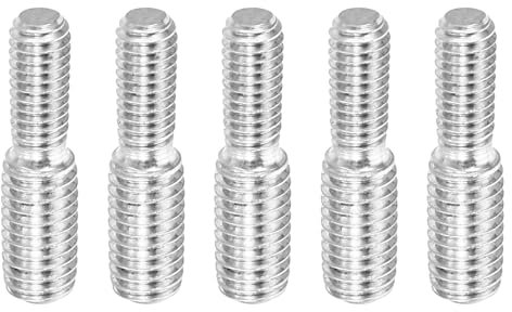 PATIKIL M4xM5x20mm Bullone a Doppia Estremità Filettata Vite Prigioniera, 5pz Acciaio Inossidabile 304 Adattatore Riduttore Filettato per Ferramenta per Mobili
