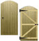 Tongue & Groove Interlocking Fully Framed Arched Top Pedestrian Side Garden Gate Height: 6ft (180cm) x Width: 90 cm Supplied with The Ring Latch Hinge Pack and Bolt