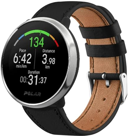 Weiches Leder Armband Kompatibel mit Polar Ignite 3/Ignite 2/Ignite Uhrenarmband, mit Verstellbare Metallschnalle Lederarmband Herren Damen Sport Ersatzarmband für Polar Ignite 3/Ignite 2/Ignite (2)