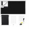 Tragbare Verdunkelungsvorhänge, 100% Verdunkelungsvorhänge, stoffisolierte Vorhänge, kein Bohren erforderlich, geeignet für Schlafzimmer, Wohnzimmer, Wohnmobil, Babyzimmer (150X100cm)