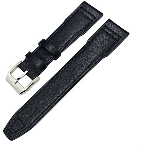 SJZWCHQ Echtes Lederarmband für IWC Mark XVIII Le Petit Prince Pilotenuhr 20mm 21mm 22mm Rindslederarmband