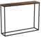 URBNLIVING Wooden Hallway Console Table with Metal Legs (Rustic Brown)