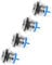 DOITOOL 1set Doorbell Button Ring Doorbell Wireless Bell Button Ring Push Button Door Chime Doorbell Replacement Button Door Bell Wire Classroom Doorbell Nickel-Plated Copper Silver 4pcs