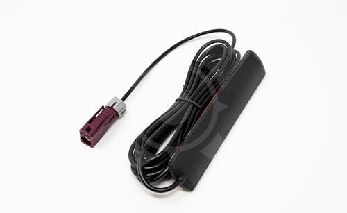 Autoskope LTE/NB-IoT Fahrzeugantenne mit wasserdichtem Fakra-D Anschluss – Mobilfunkantenne für LTE, NB-IoT, GSM, UMTS, 4G – selbstklebend, RG174 Kabel, 3 m