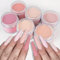 Nude Pink Acryl Nägel Powder Set,Nail Carving,Long Lasting,Professionelle Acrylpulver Für Nägel Keine Aushärtung Acrylnägel für Nagelverlängerung,6 Farben Crystal Acryl Nagelset Lila Orange Gelb