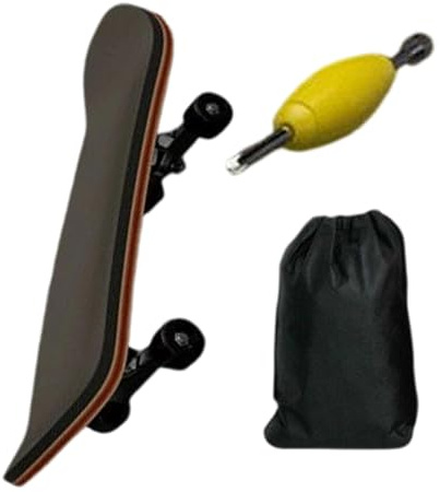 Finger Skateboard - Mini Pro Fingerboard 5-Lagen Ahornholz | Legierung Rahmen Achsen Gekapselte Lager | Rutschfeste PU Rollen Pads, 9.9cm mit Aufbewahrungstasche Schraubendreher für Boys Mädchen