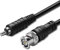 TNP - Cable adaptador BNC a RCA (6 pies) – BNC macho a RCA macho RG59U 75 ohmios coaxial de vídeo compuesto adaptador convertidor de cable de vídeo compuesto