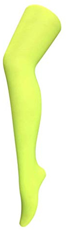 Sock Snob Ladies Black White Red Yellow Blue Green Orange Yellow Opaque Coloured Neon 1980s Fancy Dress Halloween Dance Tights