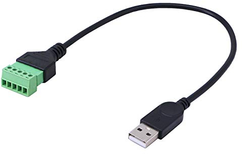 CERRXIAN USB 2.0 5PIN lötfreies Verlängerungskabel, kein Löten erforderlich (USB A M)
