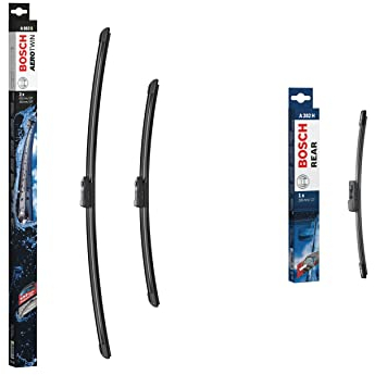 Wischblatt Satz Aerotwin A863S + Bosch A282H Rear Heckscheiben-Wischer