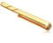 Kuzzoi Pince à cravate plaquée or pour homme (3,5 mm) polie pour cravates normales, bijou de cravate pour homme au look élégant, argent 925