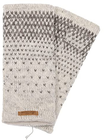 Damen Pulswärmer Armstulpen Modell Ida Naturhellgrau 9492