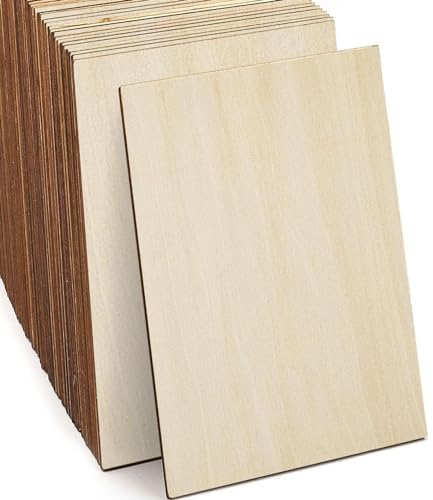 Unlackiertes Holz, 15 Stück Balsaholzplatten, Lindenholz, dünne Bastelholzplatte für Haus, Flugzeug, Schiff, Boot, Kunst und Handwerk, Schulprojekte, Holzdekorationen, DIY (150 x 100 x 2 mm)