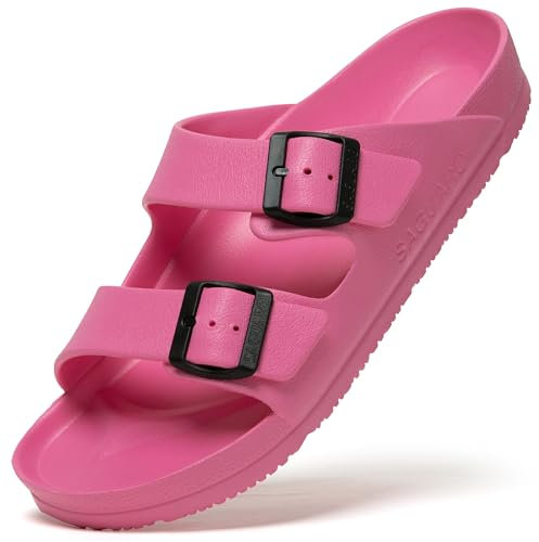 SAGUARO Estivi Infradito Uomo Spiaggia Sabot Eva Ciabatte Piscina Pantofole Donna Giardino Zoccoli Rosa 41