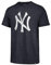 MLB Herren-T-Shirt im Used-Look, Team-Farbe, Primär-Logo, Wortmarke, T-Shirt, New York Yankees Navy, L