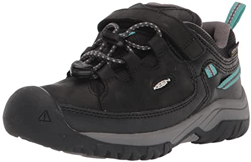 KEEN Targhee Low Waterproof, Stivali da Escursionismo, Black/Star White, 27/28 EU