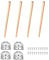 Trintion 4PCS Wooden Table Legs 69cm Furniture Legs Replace Furniture Feet Table Legs with Mounting Plate and Screws for Table Chair Stool Sofa (Pine)