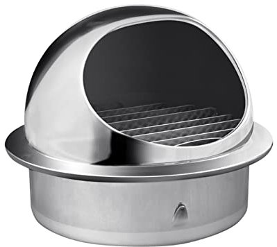 SHUDONGDEN Griglia di Ventilazione A Sfera in Acciaio Inox,Presa d'Aria in Acciaio Inossidabile Presa di Sfiato A Parete con Copertura di Ventilazione A Griglia Rotonda,180mm/7.1in