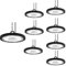 Treoir UFO Industrielampe, 100W LED Hallenstrahler Superhell 10000LM, IP65 Wasserdicht 6000-6500K Kaltweiß Hallenbeleuchtung für Garage Fabrik (8 Stück)
