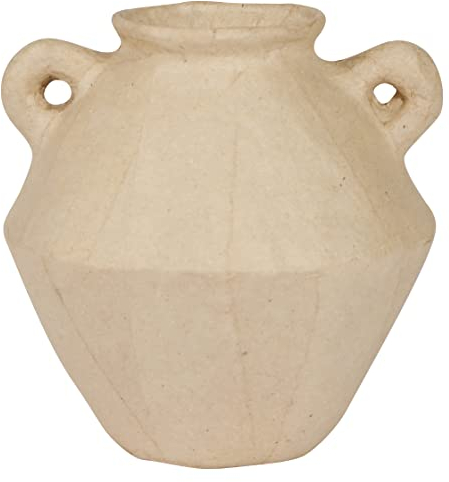 Décopatch HD084C - Krug aus Pappmaché, 13cm, Kartonbraun, einfach zum Verzieren, 1 Stück